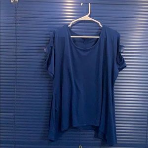 Blue polyester shirt